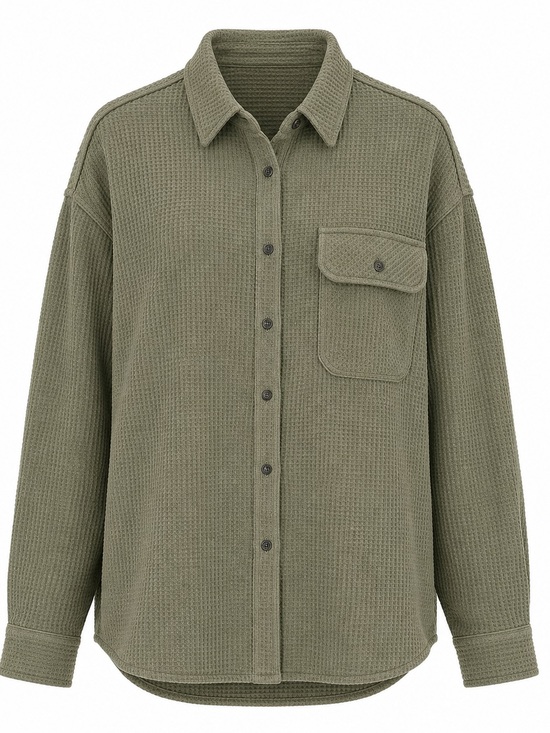 Buffalo jeans Tops - Buffalo David Bitton Women’s Waffle Button Up Shirt Small Faded Sage NWT